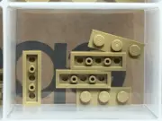 LEGO Parts - Dark Tan Plate 1 x 3 - No 3623 - QTY 5