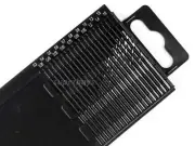 20pc Small 0.3 - 1.6mm HSS Twist Drill Bit Straight Shank Tiny Rotary Set Tool