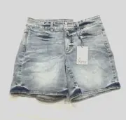 Nydj women's Skylar 7" slimming Jean Shorts -size 6 - Blue Denim