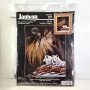 Wolves Northern Lights Counted Cross Stitch Kit Winter Reinardy USA Sealed New