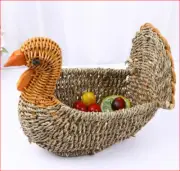 Basket Storage Woven Rattan Organizer Baskets Bread Fruit Wicker Home Serving