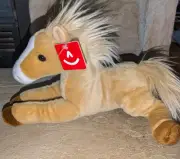 AURORA Flopsie Collection 12" Butterscotch & Blonde Plush Horse Pony Stuffed Toy