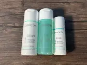 Proactiv Acne Cleanser Toner Treatment 30 Day Supply 3pc Starter Set Travel Kit