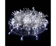 520 LED Connectable Fairy Light Chain Clear Cable - White