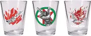 Cyberpunk 2077 Set of 3 Johny Siverhand Shot Glasses
