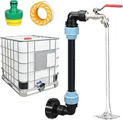 IBC Tank Gooseneck 3/4 Inch Outlet Tap, Rain Barrel Outlet Tap Accessories, Rain Barrel Outlet Tap IBC