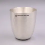 Pure S999 Fine Silver Tea Cup Handmade Laser Goblet Hot Water Cup 45-46g 1.8in H