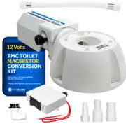 TMC Electric Toilet Macerator Conversion Kit for Boats, RV, Camper, Trailer, 12V