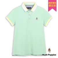 在飛比找momo購物網優惠-【Hush Puppies】女裝 POLO衫 經典配色刺繡狗