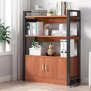 Kitchen Organizer Shelf, Multipurpose Cabinet Shelf Coffee Bar Station Microwave Stand Free Standing Kitchen Storage Shelf Rack (Color : Brown, Size : 60x30x112cm)