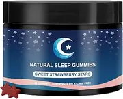Strawberry Star Gummies – Sugar-Free, Vegan & Halal | Fruity Flavor, Gluten-Free | Chewable Supplement | 30 Servings – Individually Wrapped Sleep Gummies (1*PCS)