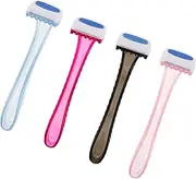 FOMIYES 4pcs Compact Manual Hair Remover for Women Small Epilator Razor for Facial Body Hair Trimming Portable Design Non Irritating Blades for Travel and Everyday Use