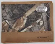 ZEP PRO Alabama Troy Trojans Realtree MAX 5 Camo Bifold Wallet Tin GIFT Box