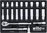 Wiha 33796 22 Piece 3/8" Drive Professional Standard and Deep Socket Tray Set -