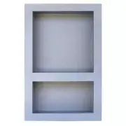 Goof Proof Shower Shower Niches 20"x12"x3.5" Goof Proof Tall Rectangular Gray