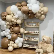 122X Coffee Balloon Arch Garland Kit Set Baby Shower Wedding Birthday Party Deco