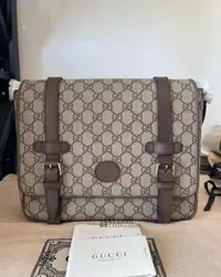 在飛比找Yahoo!奇摩拍賣優惠-月憶精品 GUCCI 古馳 Messenger bag 經典