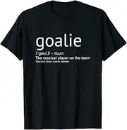 [X.Style] Goalie Definition Goalkeeper Goaltender Gear Soccer Hockey ds510 T-Shirt Black