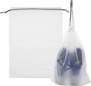 [Dohia] Transparent Shoe Bags for Travel Large Clear Shoes Organizers Storage Pouch with Drawstring for Men Women Storage D2-TMXD, Fashion