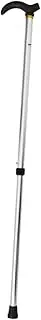NOLITOY Aluminum Alloy Walking Stick Disabled Pole Walking Stick – Gel Elderly Walking Cane Balancing Walking Stick Walking Canes for Men Portable Four-Foot Skid-Proof Cane Poles OAP Black