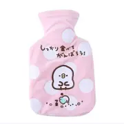 Portable Medium Size Cute Explosion-proof Hot Water Bottle Water Heating Water Bag Detachable Plush Coat Hand Warmers Chicken pink