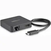 StarTech USB-C Multiport Adapter, With 4K HDMI, GbE, USB-C, USB-A - DKT30CHD