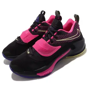 Nike 籃球鞋 Zoom Freak 3 EP 運動 男鞋 希臘怪物 字母哥 避震 包覆 XDR外底 紫 黑 DA0695-500