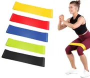 5pcs Set Resistance Bands Loop GYM Fitness Exercise Yoga Training Booty Band