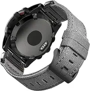 Compatible With Garmin, Canvas Watch Band Sports Strap For Fēnix/Instinct/Tactix/Vivoactive/Approach/MARQ/Quatix/D2/Forerunner/Enduro, Tough Replacement Band For Men, 20/22/26MM
