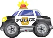 24 Inch Police Car Jr Shape Balloon. LuftBalloons Foil-Themed-Balloon with 3X S