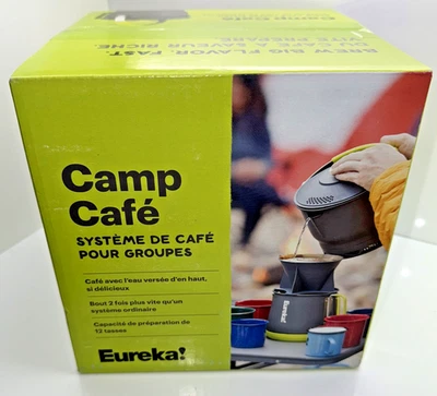 NEW Eureka Camp Cafe Group Camp Coffee System 12 Cup Pour Over #4 Filters