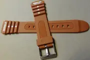 Timex Ironman Triathlon 19mm 8 Lap 5K842 Brown Rubber Sport Watch Band Indiglo