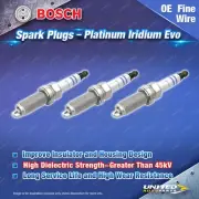 3 x Bosch Platinum Iridium Evo Spark Plugs for Volkswagen Polo TSI AW T-Cross C1 (for: Volkswagen)