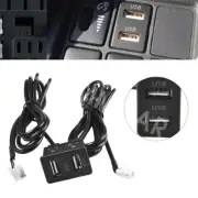 Dual USB Port Panel Interface Extension Cable Adapter For Multimedia Head Unit (for: Fiat)