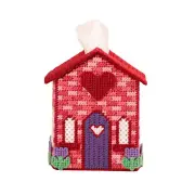 Herrschners® Be Mine Cottage Tissue Box - February Plastic Canvas Kit