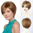 Short Pixie Cut Blonde Black HalloweenWigs for Women Natural Looking Heat Safe