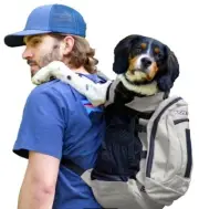 K9 Sport Sack Air Plus 2 Grey Backpack Pet Carrier With Storage, 11" L X 10" W X