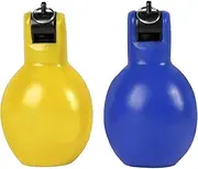 2 Pieces Hand Squeeze Whistles, Coaches Whistle, Loud Sound Lightweight Soft Sports Whistle Trainer Whistle for Walking