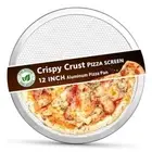 Crisp Crust Pizza-Screen, 100% Aluminum Pizza Pan 12" Pizza Screen, Pack of 1