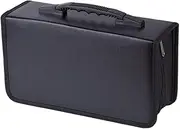 Luxshiny 128Pcs Creative CD Storage Bag Capacity CD DVD Protective Case Black Design for Safe Organization and Easy Portability for Music Lovers and Collectors