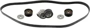 febi bilstein 45966 Auxiliary Belt Kit with belt tensioner and idler pulleys, pack of one