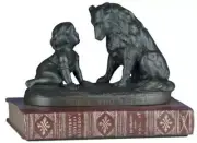 Sculpture TRADITIONAL Lodge Cant You Talk Resin Hand-Cast Hand-Painted