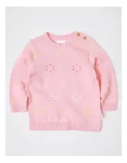 [Sprout] Popcorn Texture Knit Jumper in Bone