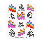 Nail Transfer Various Patterns Persistent Leaves Flower Love Design Valentine