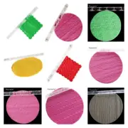 Acrylic Rolling Pin Stick Fondant Polymer Clay DIY Embossing Roller Craft Tool