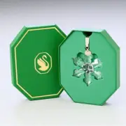 100% SWAROVSKI 5615387 Gold Metal Tag White Crystal Annual Edition 2022 Ornament