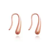 Culturesse Roxy Everyday Hook Earrings Sterling Silver 18K Rose Gold Plating