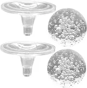 CAXUSD 2pcs Bubble Ball Holder Set Fish Tank Decor Bubble Decorations Decorative Bubble Ball Fortune Telling Ball Halloween Crystal Ball 3D Crystal Ball Fountain Ball Glass Transparent