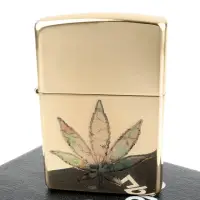 在飛比找momo購物網優惠-【Zippo】美系~Pot Leaf Fusion-大麻葉圖