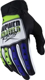 [Answer Racing] Answer AR3 Pro Glow Motocross Gloves, black-white-yellow, Size S for Men Black White Yellow